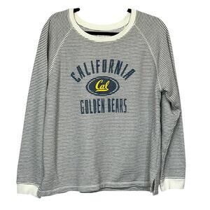 Blue 84 Cal Golden Bears French Terry Striped Sweatshirt XL Coastal Colligate